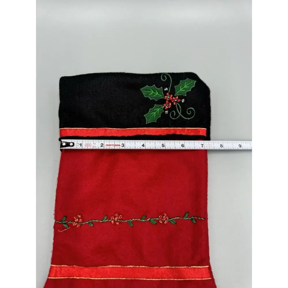 Simply Felt DEMDACO Beautiful‎ Christmas Stocking Woodsong Designs 2004